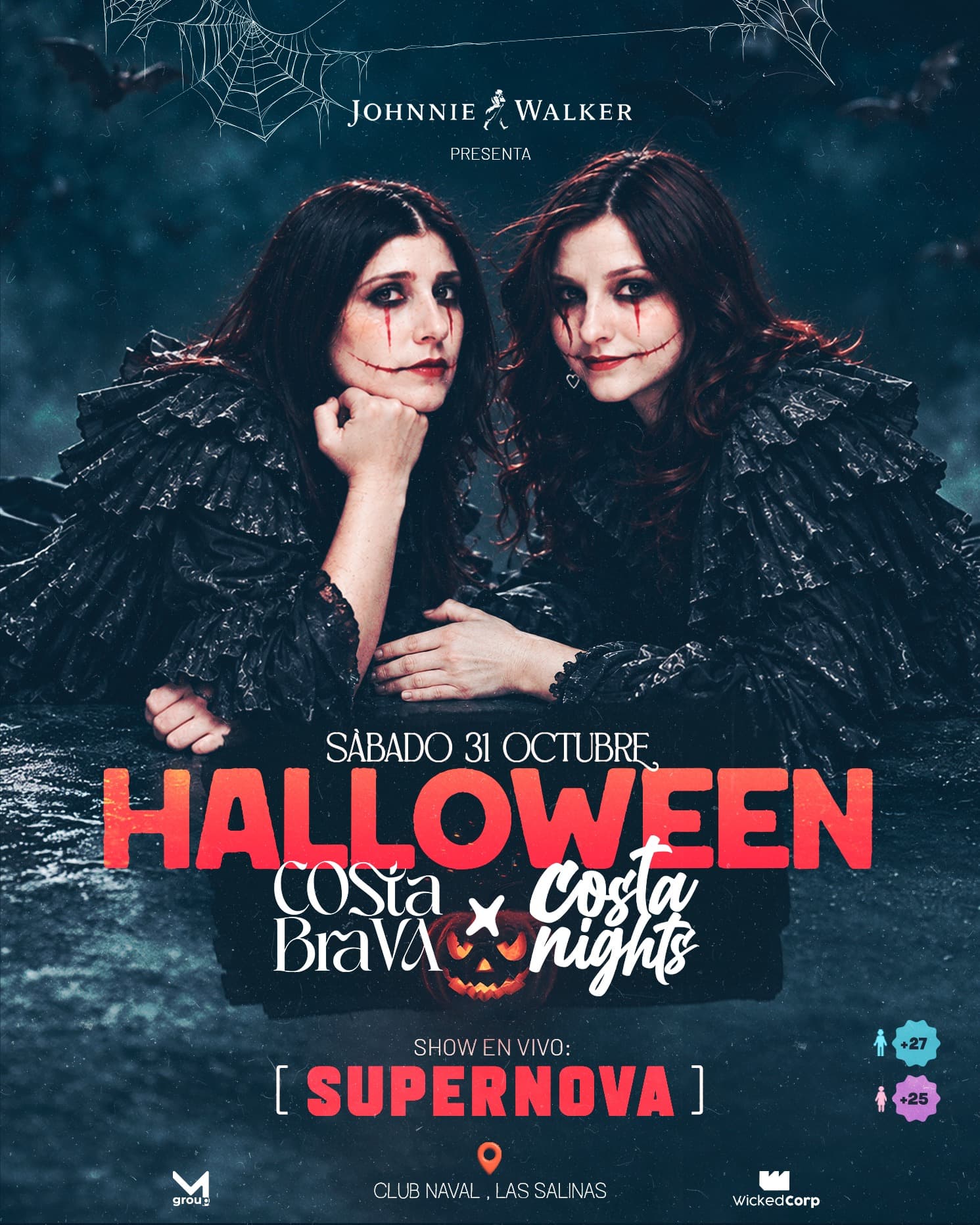 Flyer de HALLOWEEN COSTA BRAVA X COSTA NIGHTS / 31.10 / CLUB NAVAL
